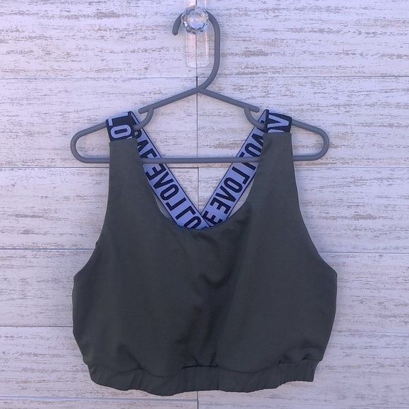 Shein Army Green Sports Bra | SIZE L - Picture 2 of 6